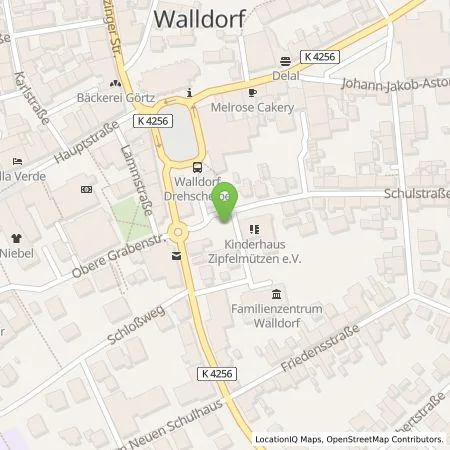 Standortübersicht der Tankstelle MVV Energie AG in 69190 Walldorf