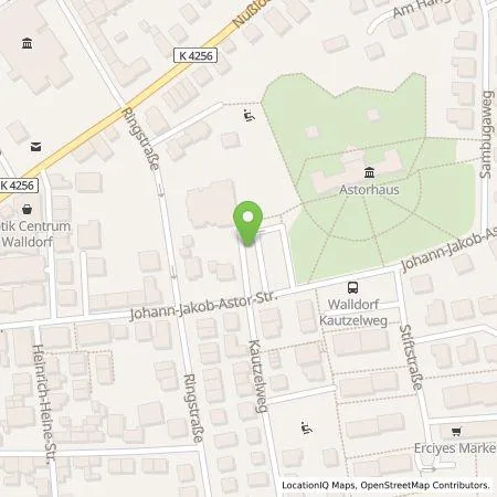 Standortübersicht der Tankstelle MVV Energie AG in 69190 Walldorf