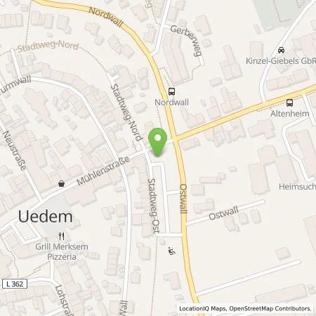 Standortübersicht der Tankstelle Windenergie Lindchen GmbH & Co. KG in 47589 Uedem