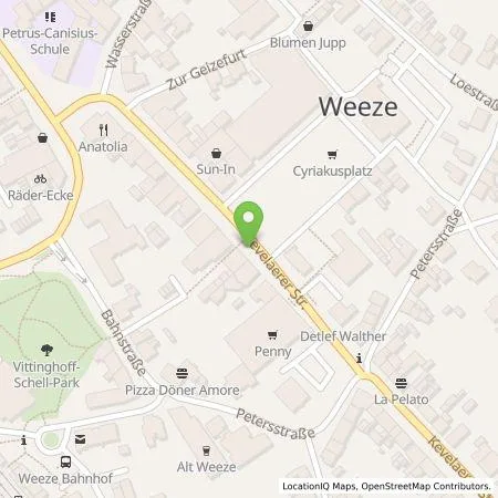 Standortübersicht der Tankstelle Windenergie Lindchen GmbH & Co. KG in 47652 Weeze