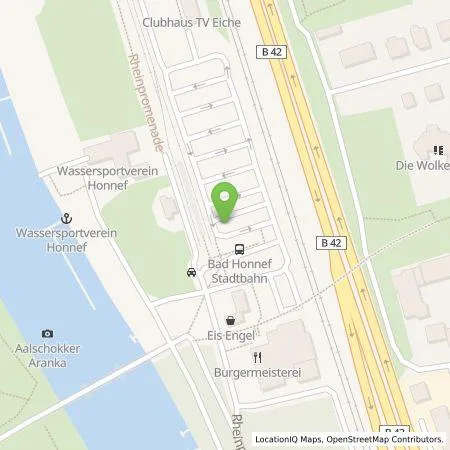 Standortübersicht der Tankstelle Grundstücksgesellschaft Bad Honnef mbH in 53604 Bad Honnef