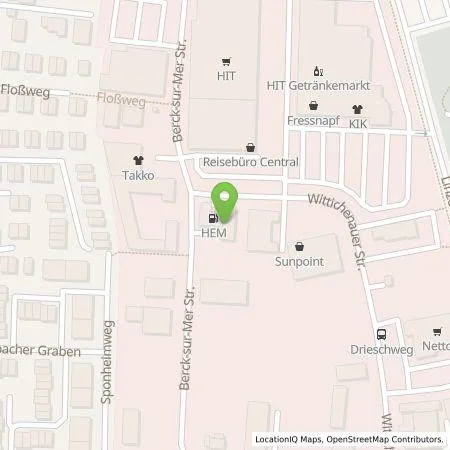 Standortübersicht der Tankstelle Grundstücksgesellschaft Bad Honnef mbH in 53604 Bad Honnef