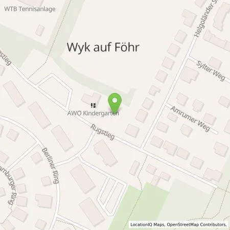 Standortübersicht der Tankstelle Ferienhaus Gmelinstraße 42 in 25938 Wyk