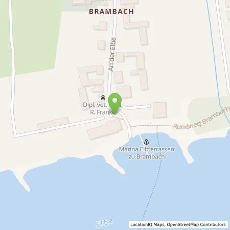 Standortübersicht der Tankstelle Elbterrassen zu Brambach in 06862 Dessau-Roßlau  OT Brambach