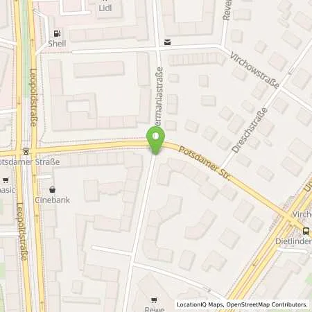 Standortübersicht der Tankstelle SWM Versorgungs GmbH in 80802 München