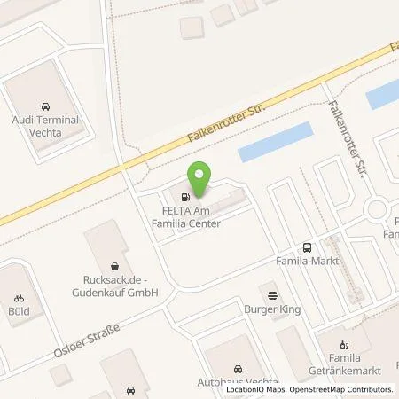 Standortübersicht der Tankstelle Feldhaus Energie GmbH & Co. KG in 49377 Vechta
