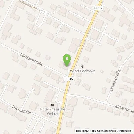 Standortübersicht der Tankstelle Feldhaus Energie GmbH & Co. KG in 26345 Bockhorn