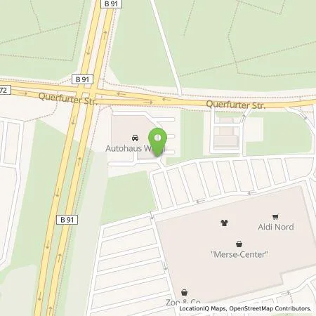 Standortübersicht der Tankstelle Weigl Automobile GmbH in 06217 Merseburg