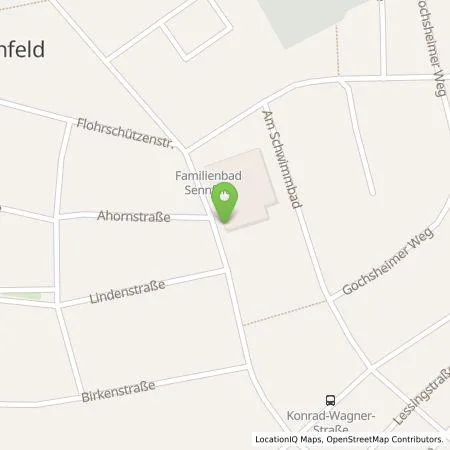 Standortübersicht der Tankstelle Cramermühle GmbH & Co. KG in 97526 Sennfeld