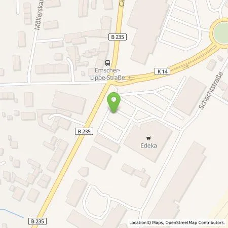Standortübersicht der Tankstelle EDEKA Einzelhandelsgesellschaft RR mbH & Co. KG in 45711 Datteln