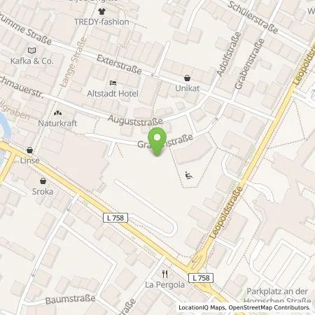 Standortübersicht der Tankstelle E-solution Vertriebs GmbH in 32756 Detmold