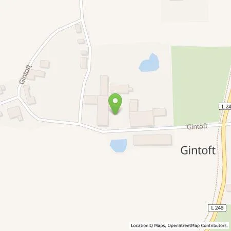 Standortübersicht der Tankstelle Ferienhof Gintoft (Einzelunternehmen) in 24972 Steinbergkirche