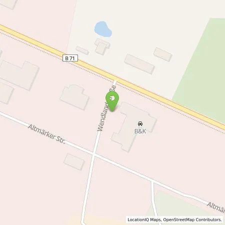 Standortübersicht der Tankstelle B&K GmbH (Osnabrück) in 29410 Salzwedel