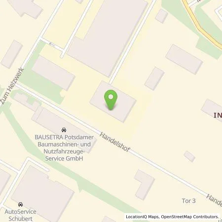 Standortübersicht der Tankstelle Recyclinghof Honzak GmbH in 14478 Potsdam