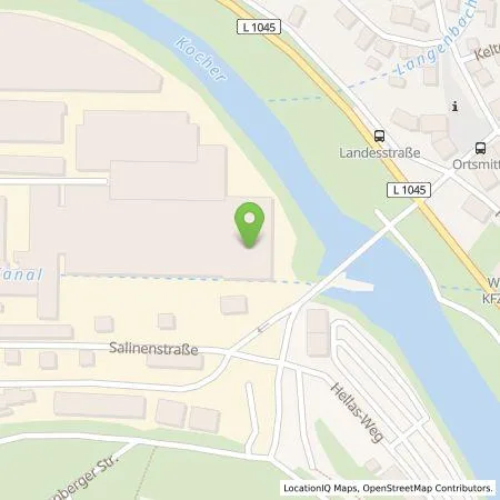 Standortübersicht der Tankstelle Konrad Hornschuch AG in 74679 Weißbach