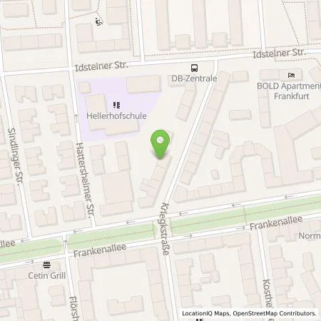 Standortübersicht der Tankstelle Hotel Konrad GmbH in 60326 Frankfurt am Main