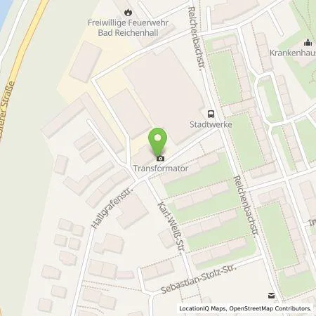 Standortübersicht der Tankstelle Stadtwerke Bad Reichenhall KU in 83435 Bad Reichenhall