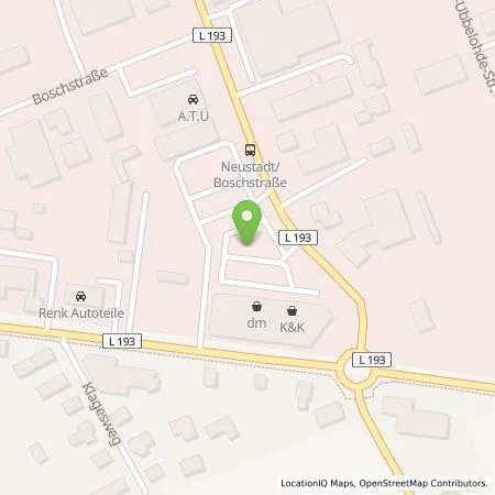 Standortübersicht der Tankstelle Stadtwerke Neustadt a. Rbge. GmbH in 31535 Neustadt