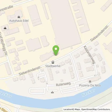Standortübersicht der Tankstelle Stadtwerke Rottenburg am Neckar GmbH in 72108 Rottenburg am Neckar