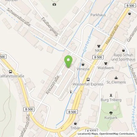 Standortübersicht der Tankstelle EGT Energie GmbH in 78098 Triberg