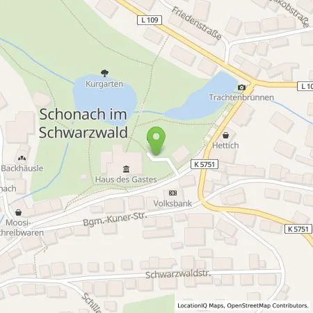 Standortübersicht der Tankstelle EGT Energie GmbH in 78136 Schonach