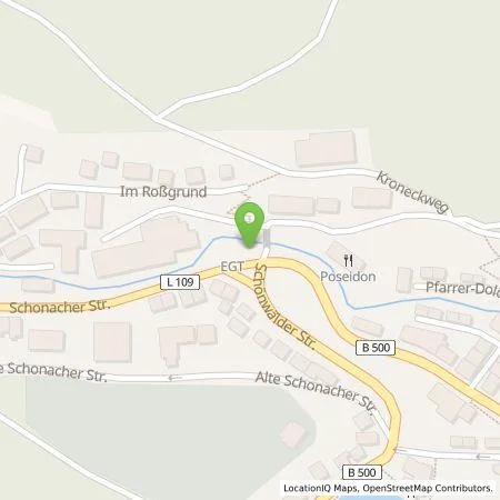 Standortübersicht der Tankstelle EGT Energie GmbH in 78098 Triberg