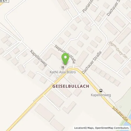 Standortübersicht der Tankstelle Stadtwerke Olching GmbH in 82140 Olching