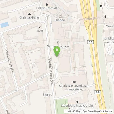 Standortübersicht der Tankstelle Energieversorgung Leverkusen GmbH & CO.KG in 51373 Leverkusen