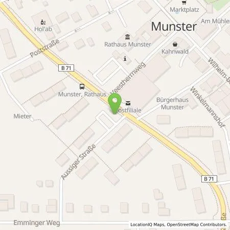 Standortübersicht der Tankstelle HeideGeo GmbH & Co. KG in 29633 Munster