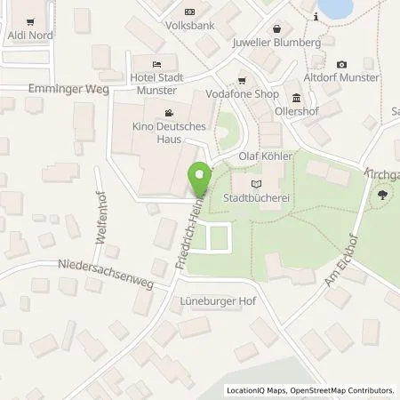 Standortübersicht der Tankstelle HeideGeo GmbH & Co. KG in 29633 Munster