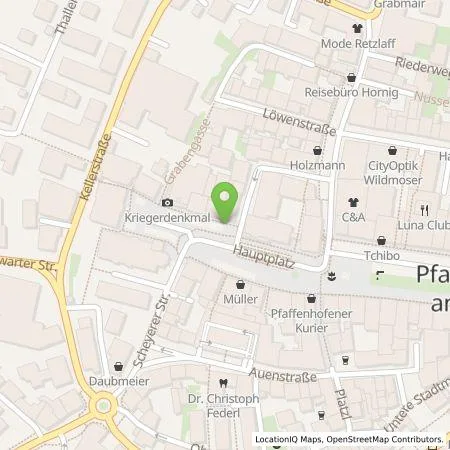 Standortübersicht der Tankstelle Kommunalunternehmen Stadtwerke Pfaffenhofen a. d. Ilm in 85276 Pfaffenhofen a. d. Ilm