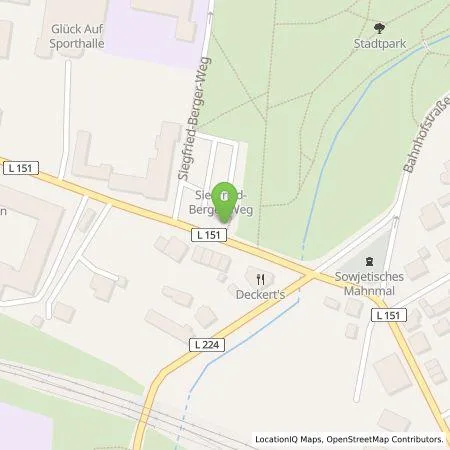 Standortübersicht der Tankstelle Stadtwerke Lutherstadt Eisleben GmbH in 06295 Luth. Eisleben