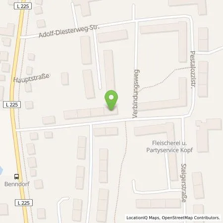 Standortübersicht der Tankstelle Stadtwerke Lutherstadt Eisleben GmbH in 06308 Benndorf