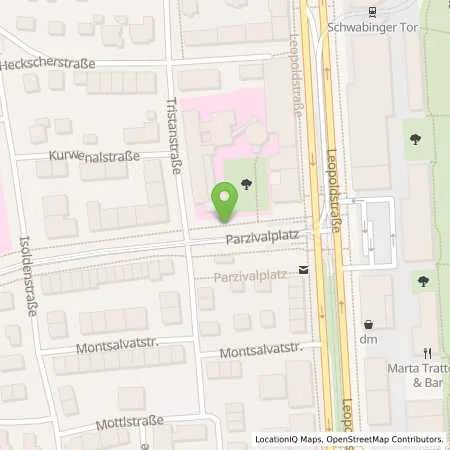 Standortübersicht der Tankstelle SWM Versorgungs GmbH in 80804 München