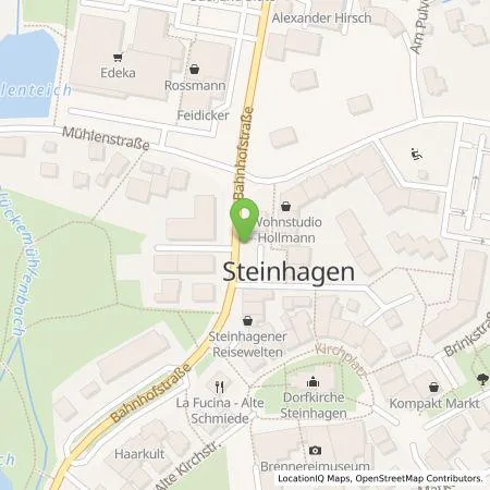 Standortübersicht der Tankstelle Gemeindewerke Steinhagen Service GmbH & Co. KG in 33803 Steinhagen