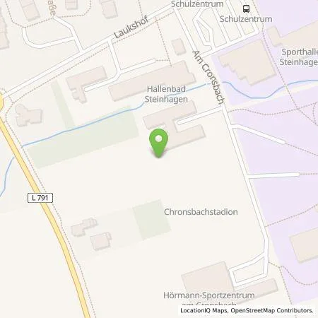 Standortübersicht der Tankstelle Gemeindewerke Steinhagen Service GmbH & Co. KG in 33803 Steinhagen