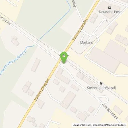 Standortübersicht der Tankstelle Gemeindewerke Steinhagen Service GmbH & Co. KG in 33803 Steinhagen