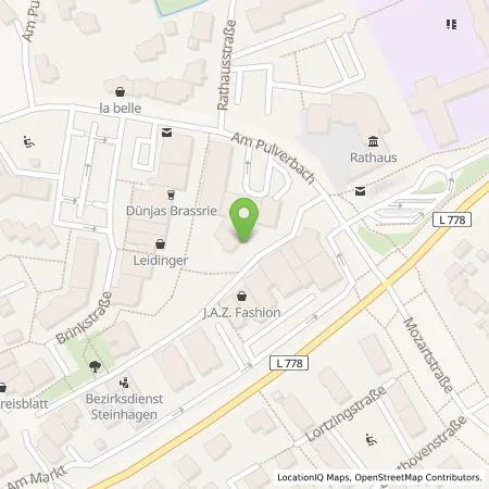 Standortübersicht der Tankstelle Gemeindewerke Steinhagen Service GmbH & Co. KG in 33803 Steinhagen