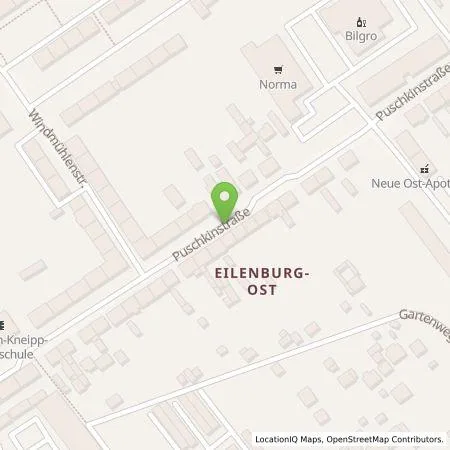 Standortübersicht der Tankstelle K&S - Dr. Krantz Sozialbau und Betreuung SE & Co. KG in 04838 Eilenburg