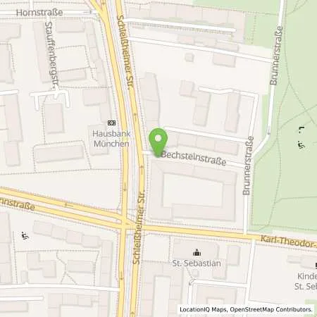 Standortübersicht der Tankstelle SWM Versorgungs GmbH in 80804 München