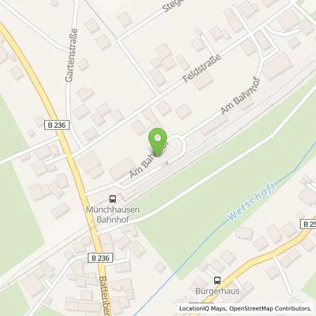 Standortübersicht der Tankstelle Erneuerbare für Marburg-Biedenkopf GmbH & Co. KG in 35117 Münchhausen