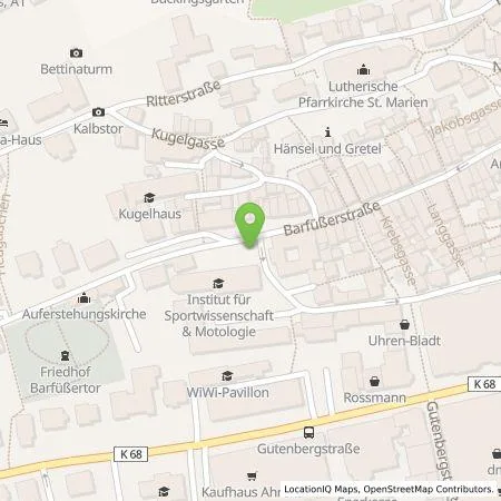 Standortübersicht der Tankstelle Erneuerbare für Marburg-Biedenkopf GmbH & Co. KG in 35037 Marburg