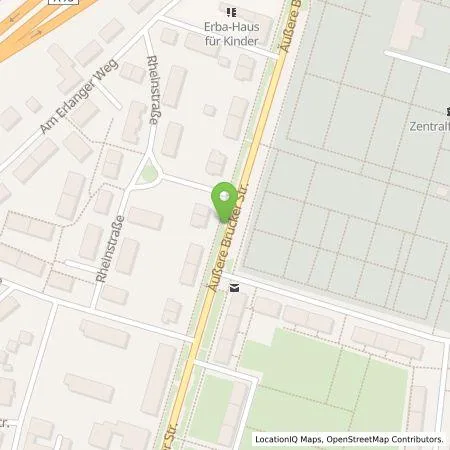 Standortübersicht der Tankstelle EDE - Energiedienst Erlangen GmbH in 91058 Erlangen