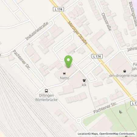 Standortübersicht der Tankstelle Netto Marken-Discount Stiftung & Co. KG in 66763 Dillingen