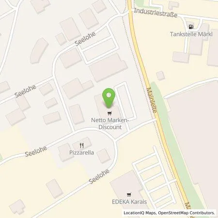 Standortübersicht der Tankstelle Netto Marken-Discount Stiftung & Co. KG in 97478 Knetzgau