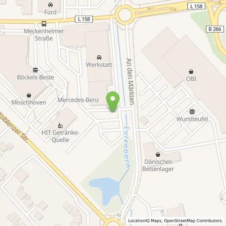 Standortübersicht der Tankstelle Rheinbacher Kraftwagen Handelsgesellschaft mbH in 53359 Rheinbach