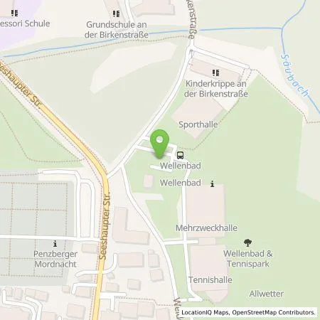 Standortübersicht der Tankstelle Kommunalunternehmen Stadtwerke Penzberg in 82377 Penzberg