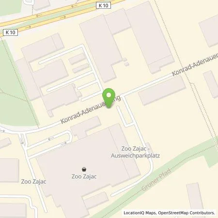 Standortübersicht der Tankstelle Zoofachgeschäft Zajac GmbH in 47167 Duisburg