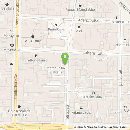 Standortübersicht der Tankstelle Parkhochhaus Farmont GmbH in 40217 Düsseldorf