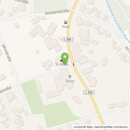 Standortübersicht der Tankstelle Hotel & Gastronomie Sasse in 48477 Dreierwalde